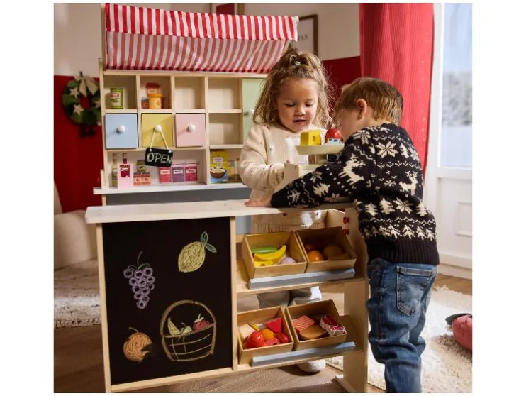 Set de caja registradora / Set de balanza / Set de cajas para alimentos / Cesta de la compra
