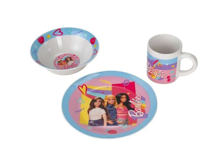 Set de desayuno »Barbie / Gabby / Paw Patrol / Rubble + Crew«
