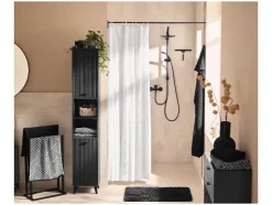 Set de ducha mural, ajustable en altura.