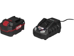 Set de inicio de atornillador de impacto a batería de 20 V »PASSK 20-Li C4«, con batería y cargador.