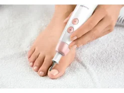 Set de manicura y pedicura »SMPS 7 E1«, con 7 accesorios de zafiro y fieltro.