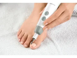 Set de manicura y pedicura »SMPS 7 E1«, con 7 accesorios de zafiro y fieltro.