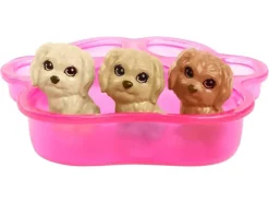 Set de muñeca »Perro y cachorros / Juego de pelo«