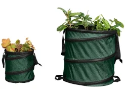 Set de 2 sacos de basura para jardín desplegables