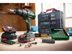 Set de taladro atornillador recargable de 20 V »PABS 20-Li G8«, con batería y cargador, incl. juego de accesorios.