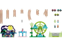Set de tren de construcción Set de tren de parque de atracciones, para muchas variantes de montaje creativas.