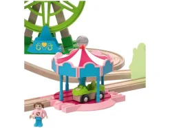 Set de tren de construcción Set de tren de parque de atracciones, para muchas variantes de montaje creativas.