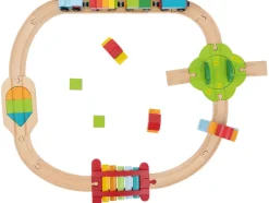 Set de tren de madera