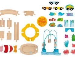 Set de tren de madera