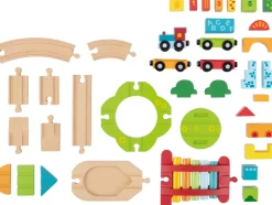 Set de tren de madera