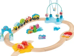 Set de tren de madera