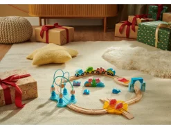 Set de tren de madera