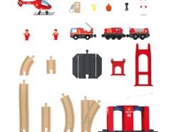 Set de tren de madera L