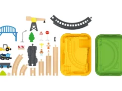 Set de tren de madera 42 piezas