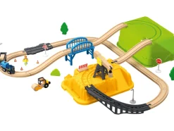 Set de tren de madera 42 piezas