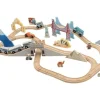 Set de tren de madera »Viaje por Europa / Vuelta al mundo«