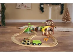 Set de tren »Jungela / Tren de pasajeros«, longitud de vía máx. 2,8 m.