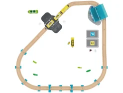Set de tren »Jungela / Tren de pasajeros«, longitud de vía máx. 2,8 m.