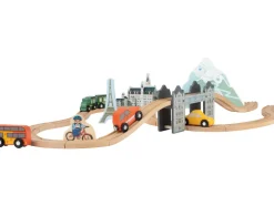 Set de tren XL de madera Viaje por Europa y el mundo