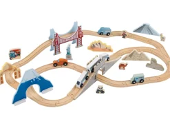 Set de tren XL de madera Viaje por Europa y el mundo
