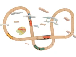 Set de tren XL de madera Viaje por Europa y el mundo