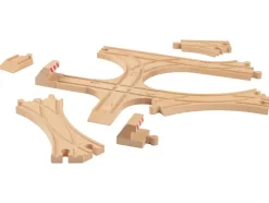Set de vías, 16 piezas / Set de desvíos, 11 piezas.