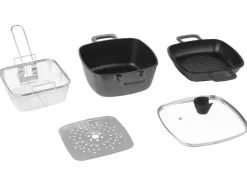 Set multifunción de fundición de aluminio, 5 piezas.