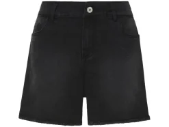 Shorts vaqueros de mujer, corte holgado.