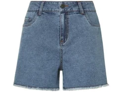 Shorts vaqueros de mujer, corte holgado.