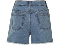 Shorts vaqueros de mujer, corte holgado.