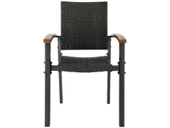 Silla apilable de mimbre sintético «Valencia»