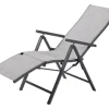 Sillón de relax de aluminio »Houston«, 58 x 110 x 80 cm.