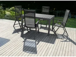 Sillón plegable de aluminio »Miami«, 2 unidades.