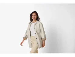 Sobrecamisa de felpa para mujer
