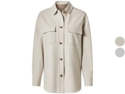 Sobrecamisa de felpa para mujer