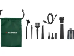 Soplador universal a batería de 12V »PAUKGB A1«, con función de aspiración, batería integrada y puerto de carga USB-C.