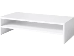 Soporte para pantalla o portátil con compartimento.