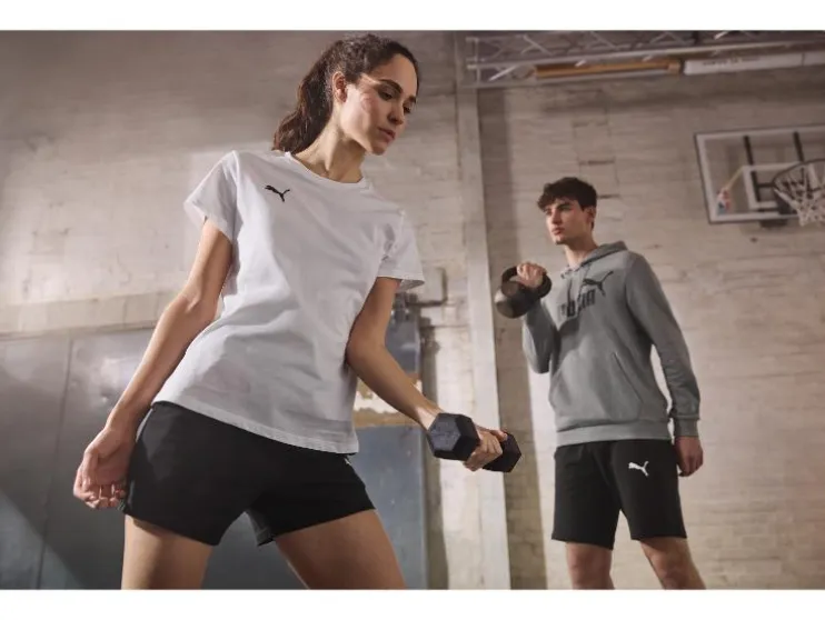 Sudadera con capucha para hombre, con gran estampado del logotipo de Puma.