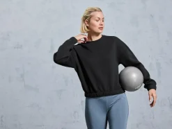 Sudadera de felpa para mujer con tecnología HeiQ Mint.