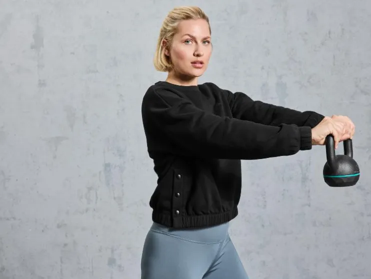 Sudadera de felpa para mujer con tecnología HeiQ Mint.