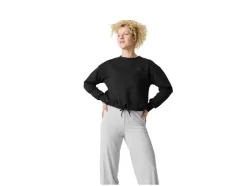 Sudadera de mujer con cordón integrado.