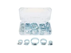 Surtido de ganchos y ojillas / tubos termorretráctiles / remaches ciegos / anillos de junta / abrazaderas para manguera / abrazaderas para manguera con cabeza de mariposa.