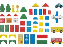 Surtido de tambores de juguete Ciudad / Bloques de construcción coloridos / Mundo marino