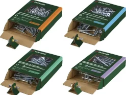 Surtido de tornillos para aglomerado, 420 pzas. / Surtido de tacos, 500 pzas.
