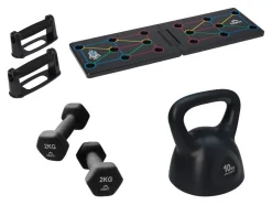 Tabla de flexiones / Mancuerna / Pesa rusa