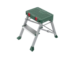 Taburete de taller con almacenamiento de herramientas, de 2 niveles.