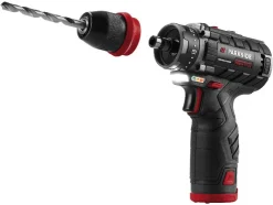 Taladro atornillador con batería de 12 V, juego de inicio »PBSPA 12 E4«, con baterías y cargador.