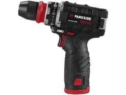 Taladro atornillador con batería de 12 V, juego de inicio »PBSPA 12 E4«, con baterías y cargador.