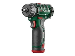 Taladro atornillador recargable de 12 V »PBSA 12 F5«, con batería y cargador.