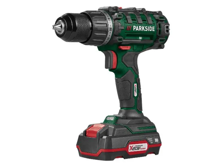 Taladro atornillador recargable de 20 V »PABS 20-Li G8«, con batería y cargador.